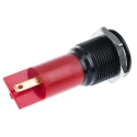 RS PRO Red Panel Mount Indicator 24V AC/DC, 20mA, IP65, Solder Tab, Prominent Bezel 207-573