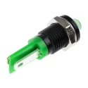 RS PRO Green Panel Mount Indicator 2V DC 20mA Solder Tab Prominent Bezel 25.5mm 8mm Mount Hole 207-804