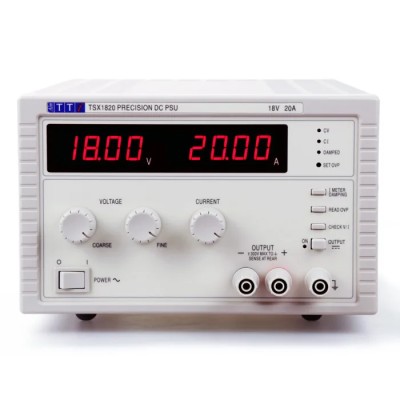 Aim-TTi Digital Bench Power Supply, 1 Output, 0–18V, 360W, 20A, IEC 320, TSX1820