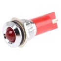 RS PRO Red Panel Mount LED Indicator 230V AC, 115V DC, Prominent Bezel, Solder Tab, 62.5mm, 16mm Mount 208-217