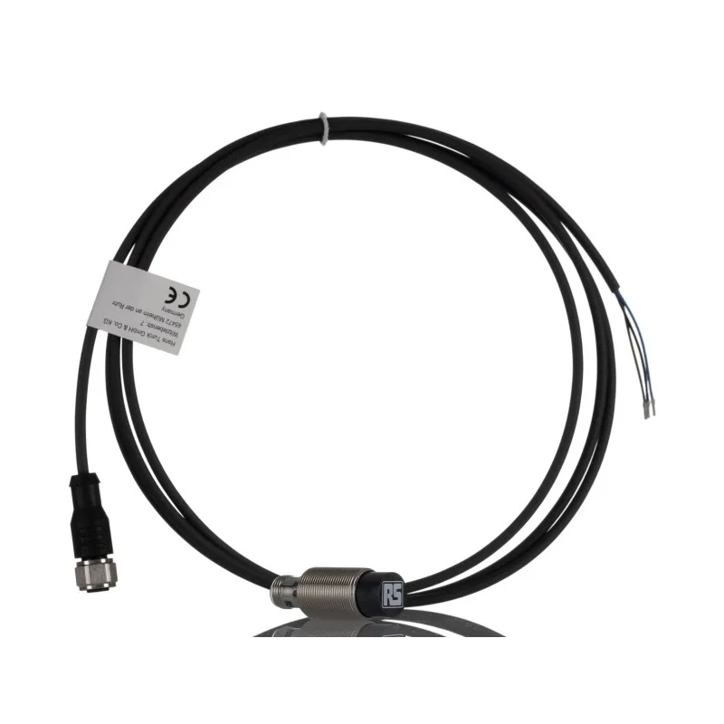 RS PRO Threaded Barrel Inductive Proximity Sensor, M18 x 1 PNP Output, NI 12U Series, 12 mm Detection, 30 V DC, 200 208-235