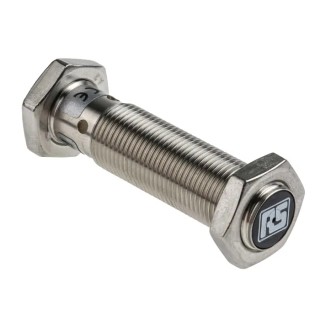 RS PRO Threaded Barrel Inductive Proximity Sensor, M12, PNP Output, 3 mm Sensing Range, 30V DC, 200mA, Stainless 208-162