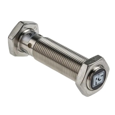 RS PRO Threaded Barrel Inductive Proximity Sensor, M12, PNP Output, 3 mm Sensing Range, 30V DC, 200mA, Stainless 208-162