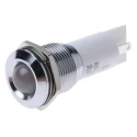 RS PRO White Panel Mount LED Indicator 230V AC, 115V DC, 3mA, Prominent Bezel, Solder Tab, 16mm Mount 208-251