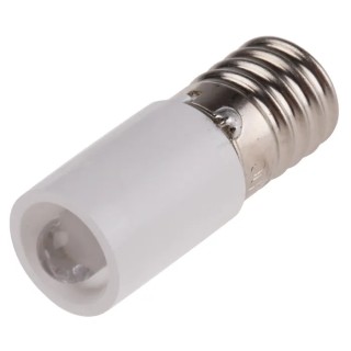 RS PRO White Indicator Lamp, Single Chip, 24 V AC/DC, E10 Base, 10 mm Diameter, 206-952