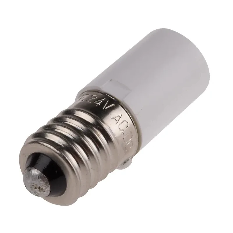 RS PRO White Indicator Lamp, Single Chip, 24 V AC/DC, E10 Base, 10 mm Diameter, 206-952