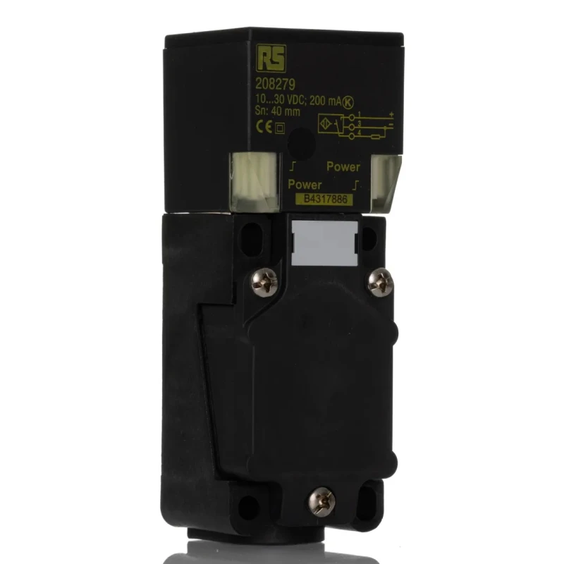 RS PRO Block Inductive Proximity Sensor M20 PNP, 40 mm Detection, 30 V DC, 200 mA, IP68, Model 208-279