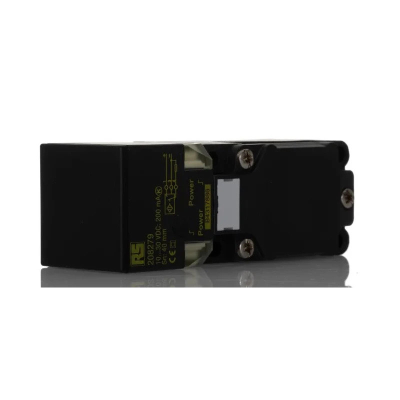 RS PRO Block Inductive Proximity Sensor M20 PNP, 40 mm Detection, 30 V DC, 200 mA, IP68, Model 208-279