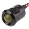 RS PRO Yellow Panel Mount Indicator, 2V DC, 20mA, Lead Wire, Prominent Bezel 208-914