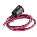 RS PRO Yellow Panel Mount Indicator, 2V DC, 20mA, Lead Wire, Prominent Bezel 208-914