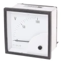 HOBUT D72 Series Analogue Voltmeter, DC, 68 mm x 68 mm Panel, Flame Retardant, Accuracy Class 1.5 D721MCS100V/2-001