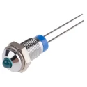 RS PRO Blue Panel Mount Indicator 2V DC 20mA Lead Termination Prominent Bezel 6mm 208-582