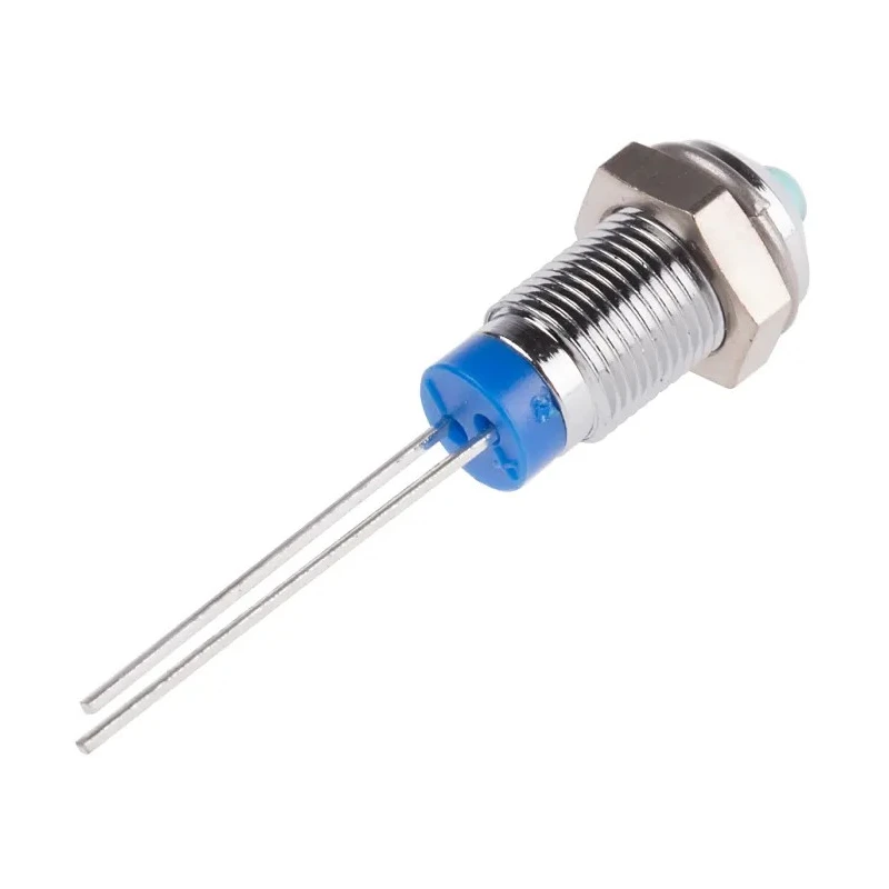 RS PRO Blue Panel Mount Indicator 2V DC 20mA Lead Termination Prominent Bezel 6mm 208-582