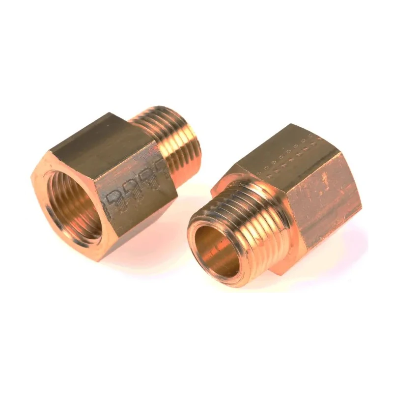 Legris Brass Pneumatic Fitting Adapter, Male NPT 1/2 in to Female G 1/2 in, Nickel Plated, 150°C Max, 164 Series 0164 22 21