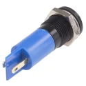RS PRO Panel Mount Indicator Blue Neon 240V Solder Tab IP40 Prominent 38.5mm Length 209-248