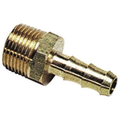 Legris Pneumatic Brass Pipe Fitting Adapter Male BSPT 3/8 in to Male, 100 bar, 0123 19 17