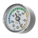 SMC Pressure Gauge 42.5mm M5 Female R Thread 200kPa Rolled Steel Black Melamine GZ46-K-02
