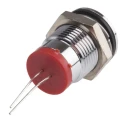 RS PRO Red Panel Mount Indicator, 2V DC, 20mA, Prominent Bezel, 42mm Length, 14mm Mount Hole Size 209-579