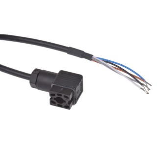 SICK Female 6-way Q6 to Unterminated Sensor Actuator Cable, Polyvinyl Chloride, IP65, 2m, Black, DOL-1406-W02M