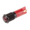 RS PRO Red Panel Mount LED Indicator 110V AC 6mA IP67 Prominent Chrome Bezel Solder Tab 210-175