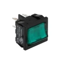 Arcolectric (Bulgin) Ltd Illuminated DPST On-Off Rocker Switch Panel, 10A, 250V AC, Amber Rectangular Actuator H8653VBNAB