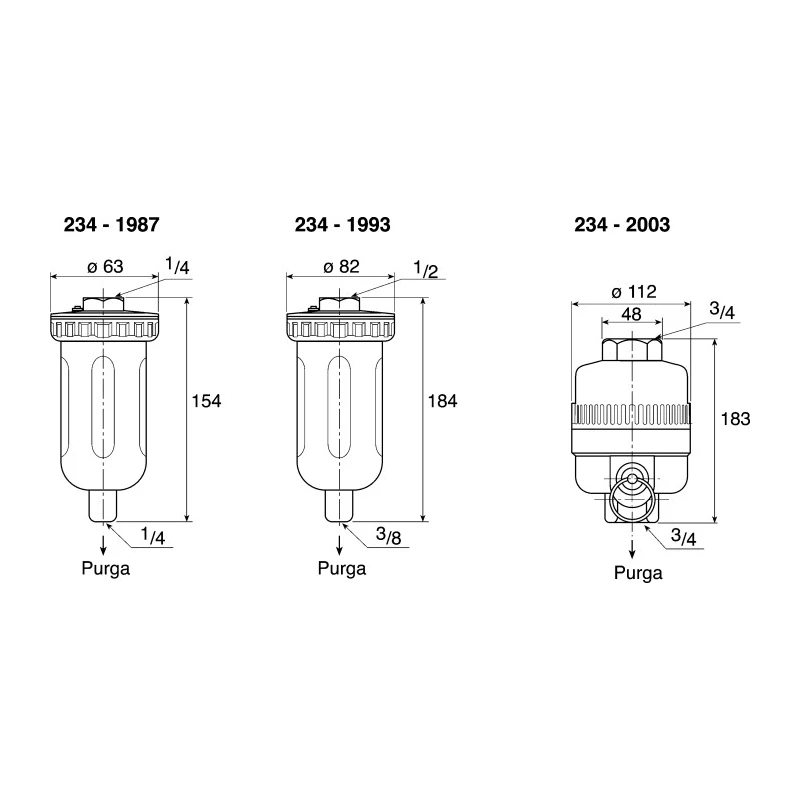 SMC Automatic Condensate Drain 1/2 Inch, Float Switch, 0.05–1 MPa, 5–60°C, EAD202-F02