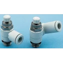 SMC AS Series Speed Controller, Stainless Steel, Elbow, 1 Mpa, R Thread, -5°C to 60°C AS2201FG-01-06