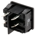 Arcolectric (Bulgin) Ltd DPST On-Off Rocker Switch Panel, Red Actuator, Aluminium Housing, 10A 250V AC H8650VBAAL