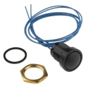 ITW Switches 49-59 Series Push Button Switch, Momentary, Panel Mount, 16 mm Cutout, SPST, Clear LED, IP67, 50 V DC 49-59111