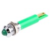 RS PRO Green Panel Mount Indicator 12V DC 20mA Solder Tab Prominent Bezel 33.9mm 8mm Mount Hole 211-257