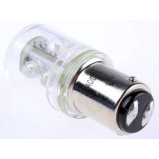 RS PRO LED Lamp Blue 209-298, BA15d Base, 6 High-Intensity LEDs, Low Current, Shock Proof