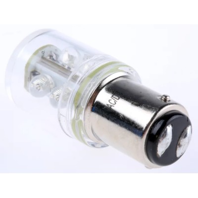 RS PRO LED Lamp Blue 209-298, BA15d Base, 6 High-Intensity LEDs, Low Current, Shock Proof