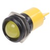 RS PRO Yellow Panel Mount Indicator, 24 V AC/DC, 20mA, IP67, Solder Tab, Prominent Bezel 211-443