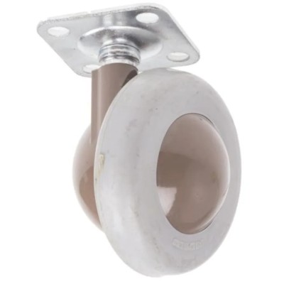 RS PRO Swivel Castor Wheel 75 kg Capacity, 62 mm Polyurethane Ball Bearing Light Duty 211-503