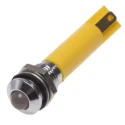 RS PRO Yellow Panel Mount LED Indicator 24V AC/DC, 20mA, Solder Tab, IP67, Prominent 211-538
