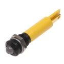 RS PRO Yellow Panel Mount Indicator 24V AC/DC, 20mA, IP67, Solder Tab, Prominent Bezel 211-566
