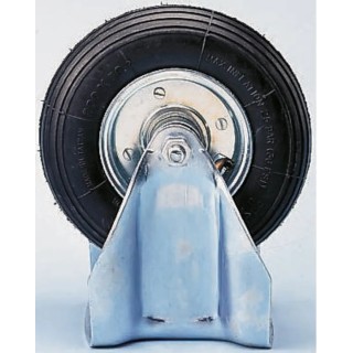 RS PRO Fixed Castor, 75 kg Capacity, 200 mm Wheel, Rubber, Roller Bearing, Steel Hub 211-727