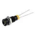 RS PRO Yellow Panel Mount Indicator, 2V DC, 20mA, Lead Termination, Recessed Bezel, 6mm Mount Hole 211-926