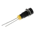RS PRO Yellow Panel Mount Indicator, 2V DC, 20mA, Lead Termination, Recessed Bezel, 6mm Mount Hole 211-926