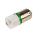 RS PRO Green Indicator Lamp Single Chip, 48 V AC/DC, BA9 Base, 10 mm Diameter, 24 mm Length, 525 nm, 100000h Life 210-642