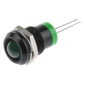 RS PRO Green LED Panel Mount Indicator 2V DC 20mA Prominent Bezel 12mm IP40 211-976