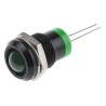 RS PRO Green LED Panel Mount Indicator 2V DC 20mA Prominent Bezel 12mm IP40 211-976