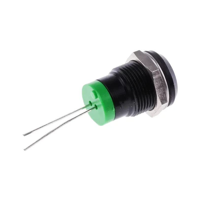RS PRO Green LED Panel Mount Indicator 2V DC 20mA Prominent Bezel 12mm IP40 211-976