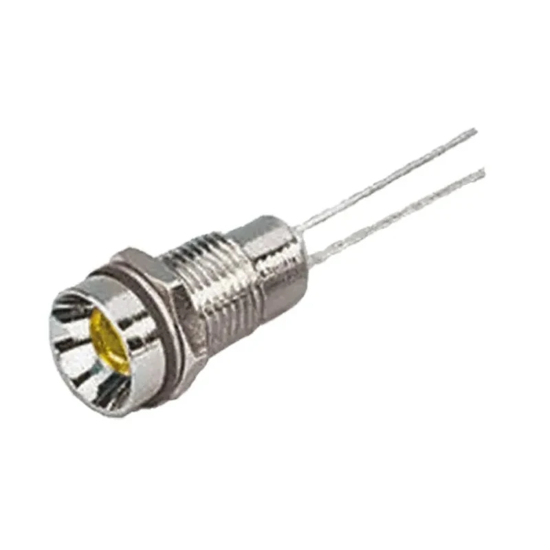 RS PRO Yellow Panel Mount Indicator 2V DC, 20mA, IP67, Recessed 212-092