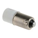 RS PRO White Indicator Lamp, Single Chip LED, BA9 Base, 10 mm Diameter, 24 mm Length, 100000h Life, 212-480