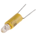 RS PRO Yellow Indicator Lamp Single Chip, 24V AC/DC, 4.25 mm Diameter, 17 mm Length, 210-838