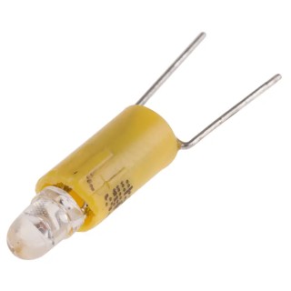 RS PRO Yellow Indicator Lamp Single Chip, 24V AC/DC, 4.25 mm Diameter, 17 mm Length, 210-838