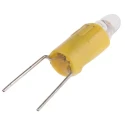 RS PRO Yellow Indicator Lamp Single Chip, 24V AC/DC, 4.25 mm Diameter, 17 mm Length, 210-838