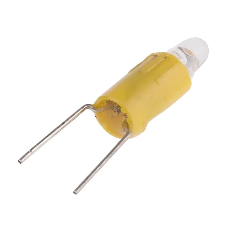 RS PRO Yellow Indicator Lamp Single Chip, 24V AC/DC, 4.25 mm Diameter, 17 mm Length, 210-838