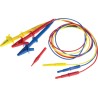RS PRO Fused Test Lead, CAT III, 600V, Crocodile Clip, 1m, 3 Phase, GS38 212-988